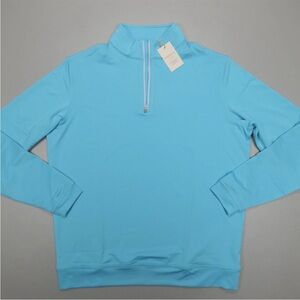 Peter Millar Perth Golf Performance 1/4 Zip Pullover Men's $135 M MF23EK40B Blue